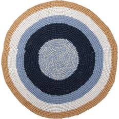 Sebra Multifarvet Tekstiler Sebra Crocheted floor Mat 120cm Ø120