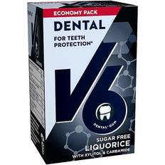 Tyggegummi V6 Dental Licorice 70g 48stk