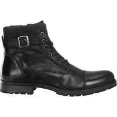Jack & Jones Herre Ankelstøvler Jack & Jones Leather Boots - Black/Anthracit