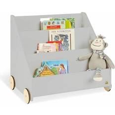 Grå - Hjul Opbevaring Pinolino Lasse Children's Bookcase with Wheels