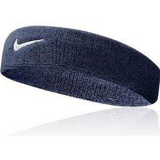 Dame - One Size - Polyester Pandebånd Nike Swoosh Headband Unisex - Dark Blue