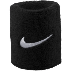 Elastan/Lycra/Spandex Svedbånd Nike Swoosh Wristband 2-pack - Black/White