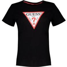 Guess Sort Tøj Guess Triangle Logo T-shirt - Black