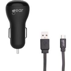 Gear by Carl Douglas Charger 12V 2xUSB 2.4A MicroUSB Cable 1m