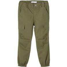 12-18M - Cargobukser - Piger Name It Twill Cargo Trousers - Green/Ivy Green (13185534)