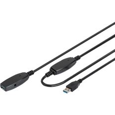 Digitus USB A-USB A - USB-kabel Kabler Digitus Extension USB A-USB A M-F 3.0 10m