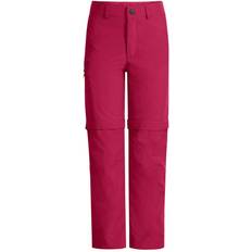Drenge Softshell-bukser Vaude Kid's Detective Antimos Zip-Off Pants - Crimson Red (422609770920)