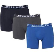 Hugo Boss Boxsershorts tights Underbukser HUGO BOSS Stretch Cotton Boxer 3-pack - Light Blue