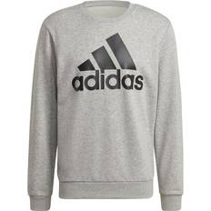 Adidas Herre Sweatere adidas Essentials Big Logo Sweatshirt - Medium Grey Heather/Black