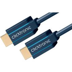 Blå - HDMI-kabler ClickTronic HDMI-HDMI 2.1 2m