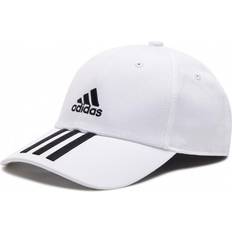 Adidas Herre - XS Kasketter adidas Baseball 3-Stripes Twill Cap Unisex - White/Black/Black