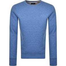 Superdry Orange Label Classic Crew Sweatshirt - Bright Blue Grit