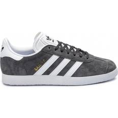 Adidas 44 ⅔ - 6 - Dame Sneakers adidas Gazelle - Dark Grey Heather/White/Gold Metallic