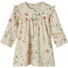 Name It Floral Print Dress - Beige/Peyote Melange (13189341)