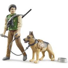 Bruder Plastlegetøj Figurer Bruder Bworld Forest Ranger with Dog & Equipment 62660