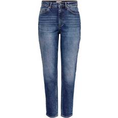 4 - Dame - L Jeans Only Veneda Life Mom Jeans - Blue/Dark Blue Denim