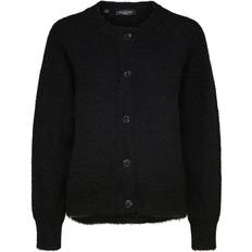 Selected 40 - Sort Overdele Selected Wool Blend Cardigan - Black