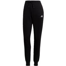 Adidas Dame - Viskose Bukser & Shorts adidas Essentials French Terry Logo Joggers Women - Black/White