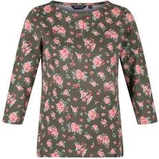 Blomstrede T-shirts Regatta Kimberley Walsh Polina Printed Long Sleeved T-shirt - Grape Leaf Floral