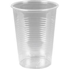Tallerkener, Glas & Bestik Abena Plastic Cups Transparent 50-pack
