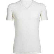 Icebreaker Herre T-shirts Icebreaker Merino Anatomica Short Sleeve V Neck T-shirt - Snow