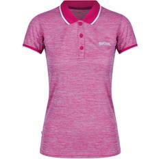 12 - 32 - Dame - Pink Overdele Regatta Remex II Polo T-shirt - Dark Cerise