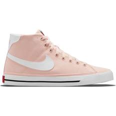 Nike 44 ⅔ - Dame - Pink Sneakers Nike Court Legacy Canvas Mid W - Pale Coral/Team Orange/Black/White