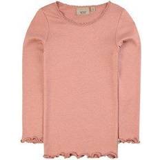 68 - Blonder Overdele Wheat Rib T-Shirt Lace LS - Rosie (0151d-007-2024)