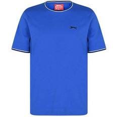 Slazenger Herre Overdele Slazenger Tipped T-shirt - Royal Blue