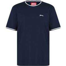Slazenger Blå Overdele Slazenger Tipped T-shirt - Navy