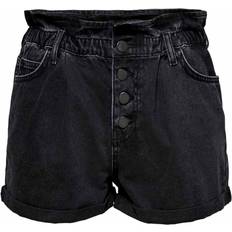 12 - Dame - S Shorts Only Cuba Life Paperbag Jeans Shorts - Blue/Medium Blue Denim