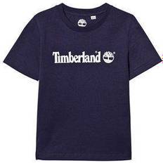 Timberland Drenge T-shirts Timberland T-shirt with Logo Print - Marine (T25P12-082)