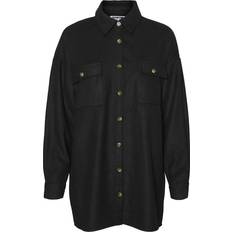 Dame - Nylon - Sort Skjorter Noisy May Løstsiddende Skjorte - Black