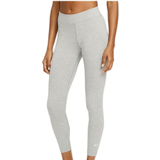 26 - Bomuld - XS Tights Nike Sportswear Essential Women's Mid-rise 7/8 Leggings - Dark Gray Heather/White