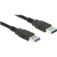 Han - Han - USB A-USB A - USB-kabel Kabler DeLock USB A-USB A 3.0 5m