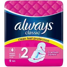 Always Intimhygiejne & Menstruationsbeskyttelse Always Classic Maxi with Wings 9-pack