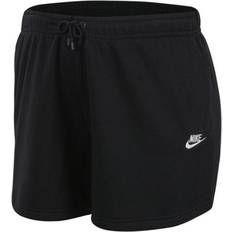 Nike 48 - Dame - Polyester Shorts Nike Plus Size Shorts - Black/White
