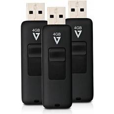 V7 12 GB Hukommelseskort & USB Stik V7 VF24GAR-3PK-3E 3x4GB USB 2.0