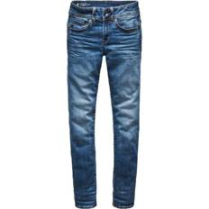 G-Star Dame - L30 - W23 Jeans G-Star Midge Saddle Straight Jeans - Medium Indigo Aged