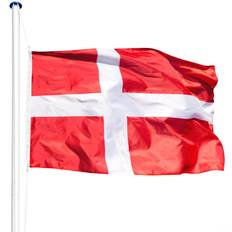 Tectake Flag & Tilbehør tectake flagstang - Danmark 5.6m