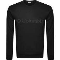 Columbia Herre - S - Sweatshirts Sweatere Columbia Logo Fleece Crew - Black Puff Logo