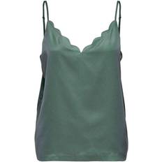 Only Grøn - S Overdele Only Loose Cami - Green/Balsam Green