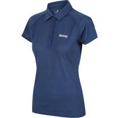 10 - 32 - Merinould Polotrøjer Regatta Women's Kalter Short Sleeve Polo Shirt - Dark Denim