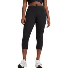 Nike Dame - Sort Tights Nike Fast Mid-Rise Crop Running Plus Size Leggings Women - Black