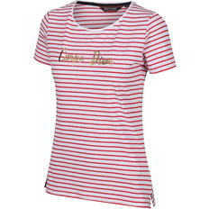 Slids - Stribede Overdele Regatta Women's Olwyn Striped Carpe Diem T-Shirt - True Red
