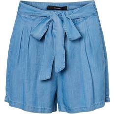 Vero Moda 48 Tøj Vero Moda Mia Belted Tencel Shorts - Light Blue Denim