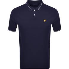 34 - Bomuld Polotrøjer Lyle & Scott Lined Collar Polo Shirt - Navy
