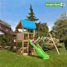 Jungle Gym Gynger - Klatrestativer Legeplads Jungle Gym Legetårn med gyngemodul 296x332x286 cm