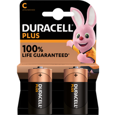Alkalisk - C (LR14) Batterier & Opladere Duracell C Plus 2-pack