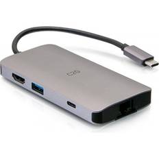C2G Kabeladaptere Kabler C2G USB C-HDMI/USB A/USB C/RJ45 Adapter